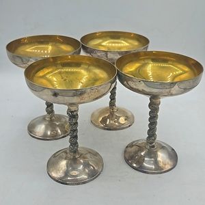 Vintage Valero EPB champagne wine goblets